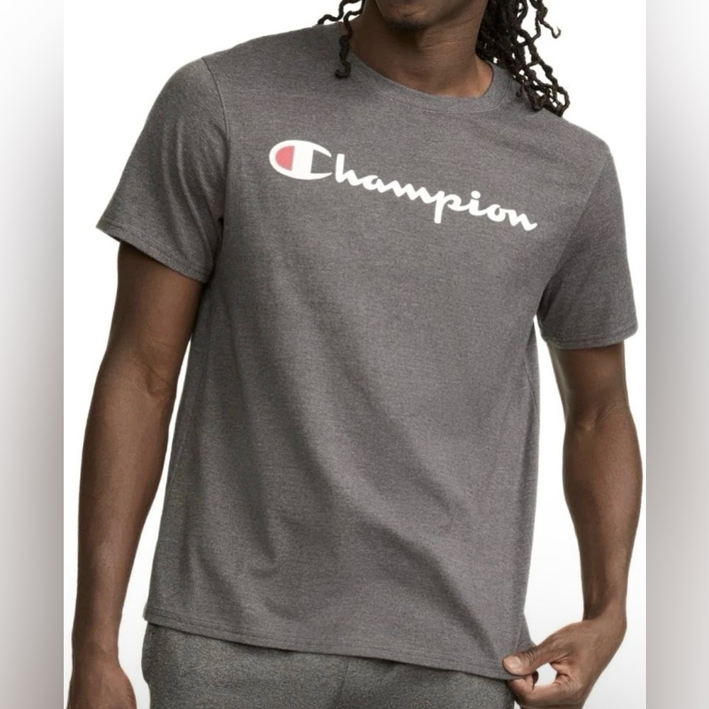 Champion Men's Heritage Short Sleeve T-shirt Big & Tall Gray Size 5XL New